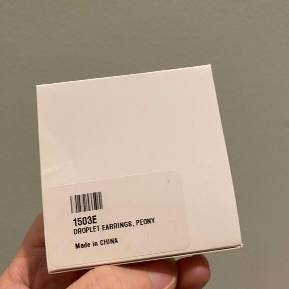 Touchstone Crystal Droplet Earrings in Peony - Picture 2 of 3